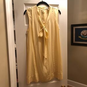 Joie Yellow Silk Dress
